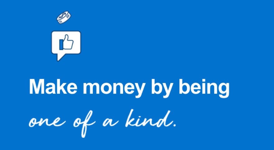 Make money by being one of a kind icon