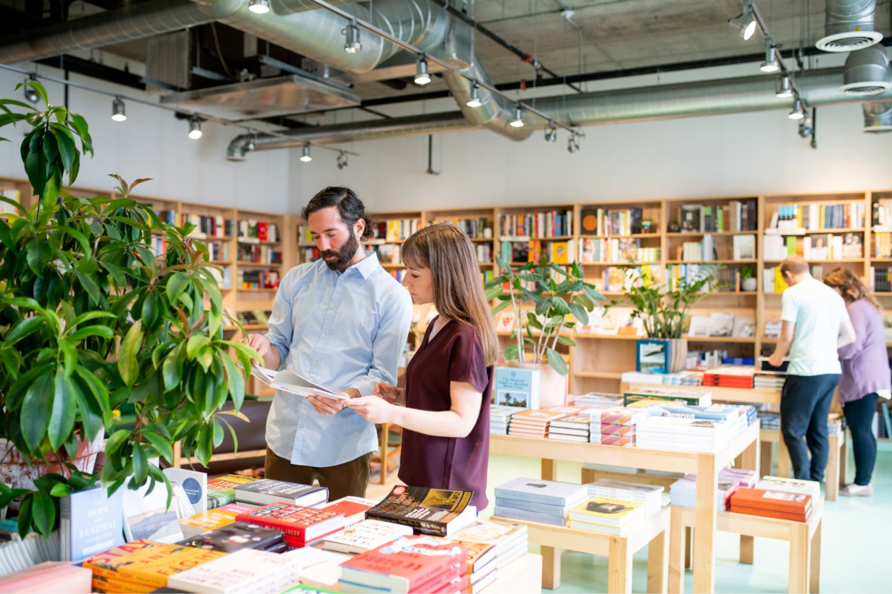 How can HR software help nonprofit organizations - customers inside a non-profit store