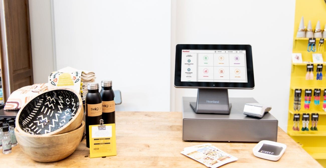 Key Ecommerce Statistics in a Post COVID world - POS system and basket on a counter