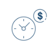 icon clock residual income