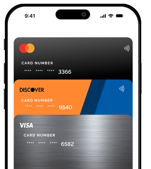 A mobile wallet screen example