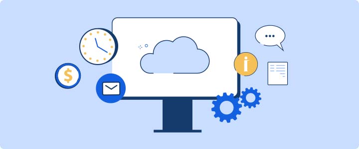 An illustration of the cloud