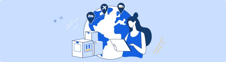 Partner service shipping illustration