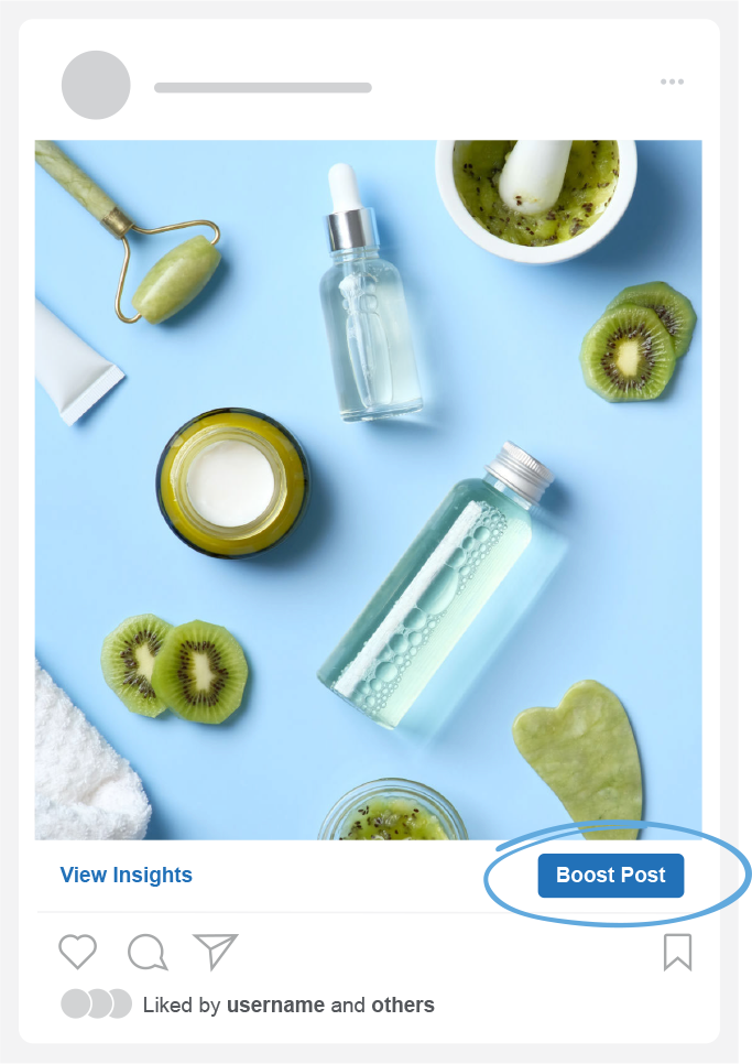 Image of a social media post with a &ldquo;Boost Post&rdquo; button