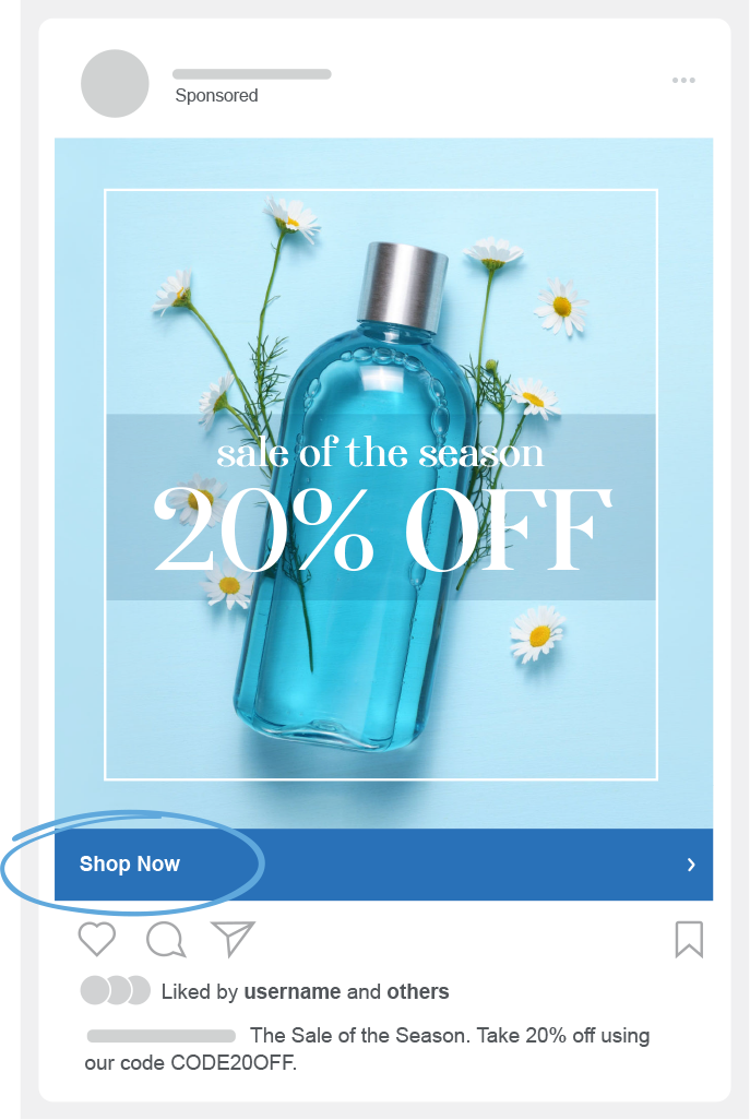 Image of a social media post with a &ldquo;Show Now&rdquo; button