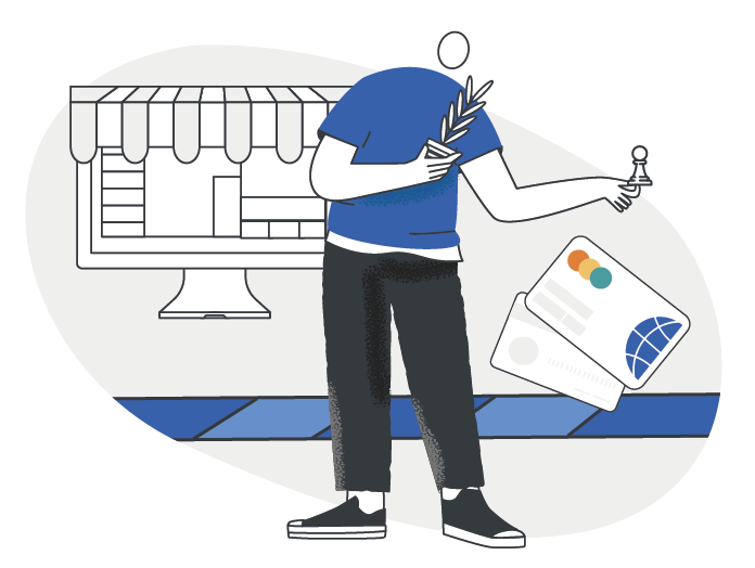 A Merchant With Credit Cards