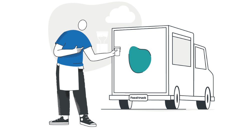 Food truck illustration