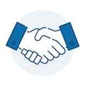 Hand shake icon