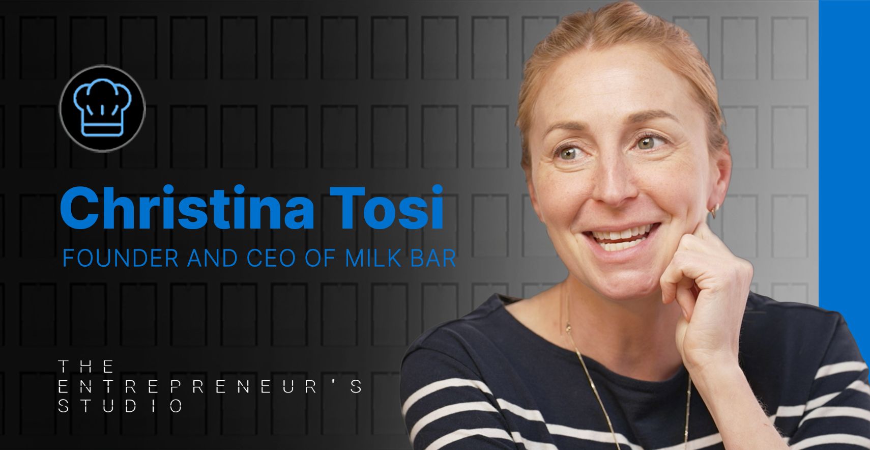 Headshot of Christina Tosi, Founder and CEO of Milk Bar, at The Entrepreneur’s Studio.